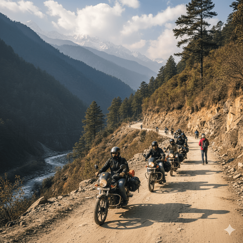 Chara Dham Yatra On rental Bike From UK Diaries